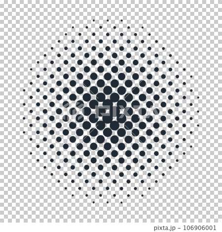 Dot pattern circle simple vector icon illustration material Dot pattern circle simple vector icon illustration material 106906001