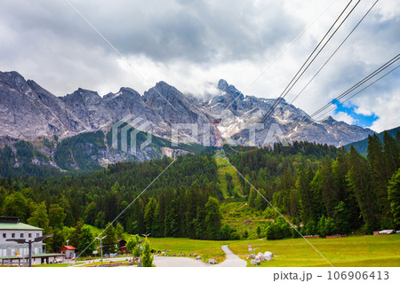 Zugspitze, Alpspitze mountains in Bavaria, Germany Zugspitze, Alpspitze mountains in Bavaria, Germany 106906413