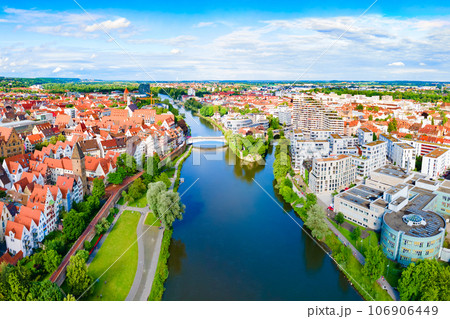 Ulm city aerial panoramic view, Germany Ulm city aerial panoramic view, Germany 106906449