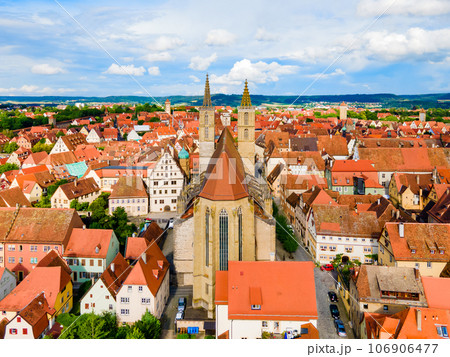 Rothenburg ob der Tauber aerial view 106906477