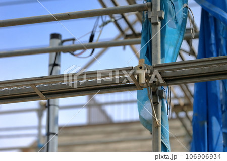 新築戸建て住宅の先行足場 イメージ 新築戸建て住宅の先行足場 イメージ 106906934