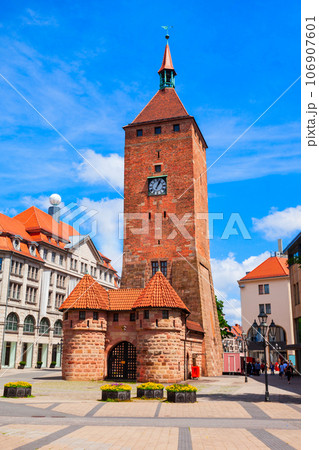 Nuremberg old town in Bavaria, Germany 106907601