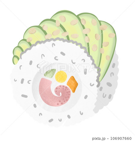 Avocado sushi 106907660