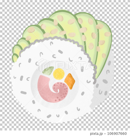 Avocado sushi 106907660