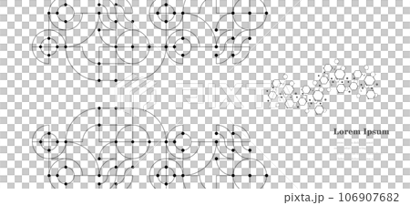 geometry abstract white black science background transparent 106907682