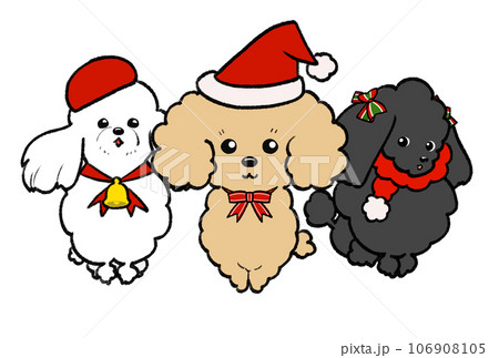 クリスマストイプードルズ 106908105