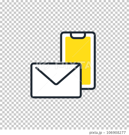 Simple vector icon illustration material for inquiries by email and phone 106908277