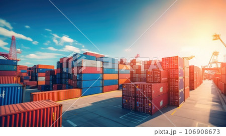 Global business of Container Cargo freight. Global business of Container Cargo freight. 106908673