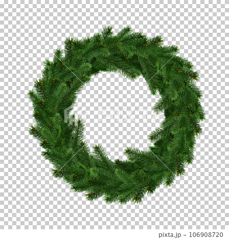 クリスマスリース イラスト リアル 106908720