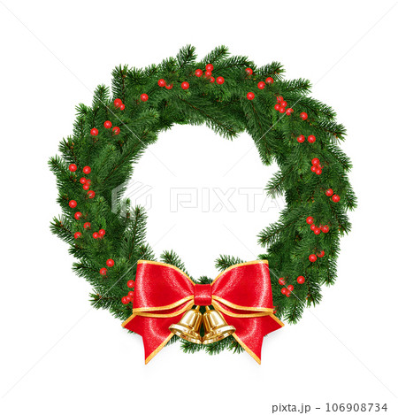 クリスマスリース イラスト リアル 106908734