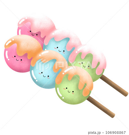 colorful lollipop over white background 106908867