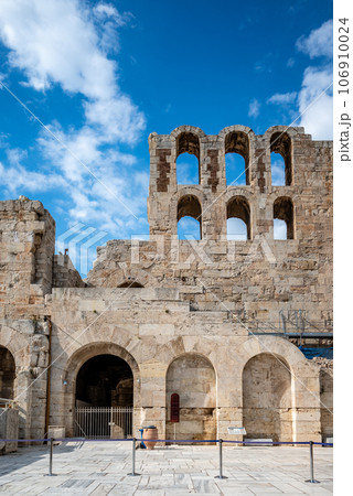 Odeon of Herodes Atticus Roman theatre on the slope of the Acropolis of Athens Greece Odeon of Herodes Atticus Roman theatre on the slope of the Acropolis of Athens Greece 106910024
