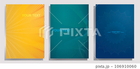 Set of Abstract line template background Set of Abstract line template background 106910060