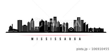 Mississauga skyline horizontal banner. 106910455