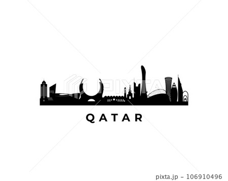 Vector Qatar skyline. Vector Qatar skyline. 106910496