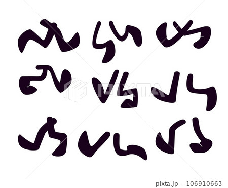 Cartoon Legs Colored Vector Set Cartoon Legs Colored Vector Set 106910663