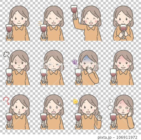 喝酒的年輕女子（便衣） 106911972