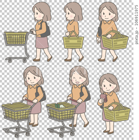 年輕女子購物(便衣) 年輕女子購物(便衣) 106911975