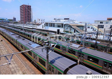 籠原駅　車両　レール　 106912397