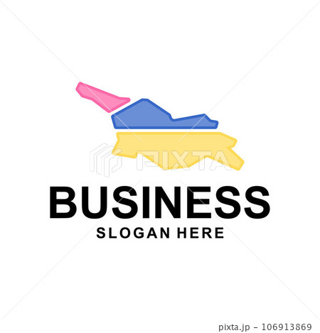 Map of georgia geometric colorful creative design Map of georgia geometric colorful creative design 106913869