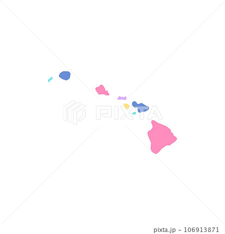 Map of hawaii illustration creative design Map of hawaii illustration creative design 106913871