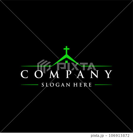 Roof home church modern creative logo Roof home church modern creative logo 106913872