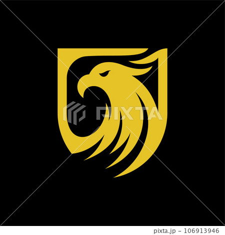 Eagle head and shield luxury creative logo 106913946