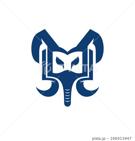 Elephant head book education logo design Elephant head book education logo design 106913947