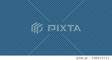 シームレスパターン素材:藍色の日本の伝統的な模様“鹿の子” シームレスパターン素材:藍色の日本の伝統的な模様“鹿の子” 106914131