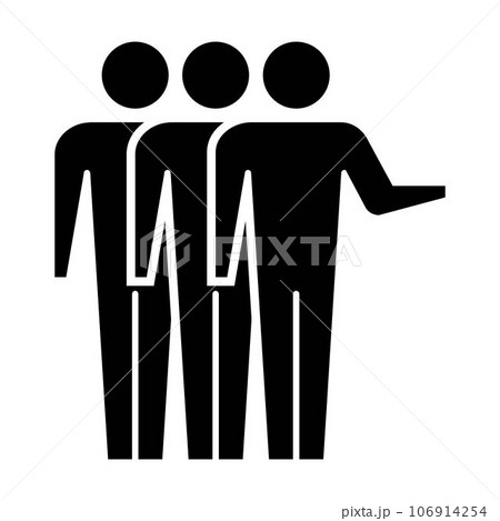 Leadership icon vector group of people and leader symbol in glyph pictogram illustration Leadership icon vector group of people and leader symbol in glyph pictogram illustration 106914254