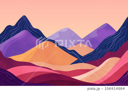 Abstract colorful landscape Abstract colorful landscape 106914864