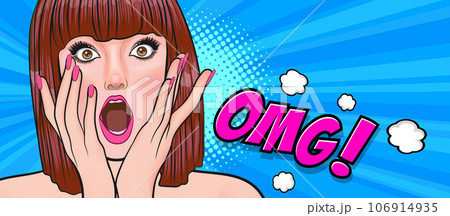 surprised Beautiful young woman 055 106914935