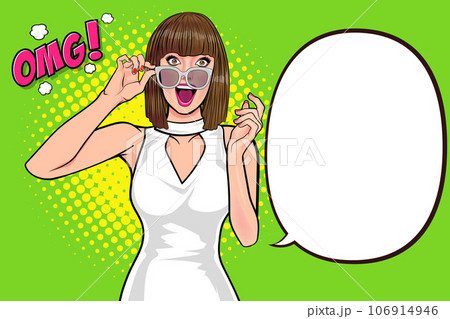 surprised Beautiful young woman 069 106914946