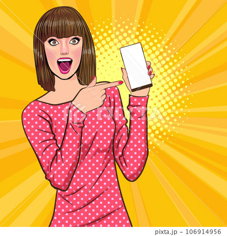 surprised Beautiful young woman 080 106914956