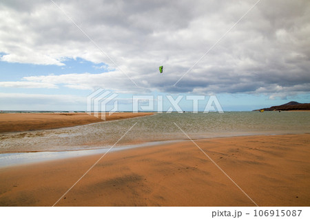 unbelievable beautiful orange sandbars of Risco del Paso 106915087