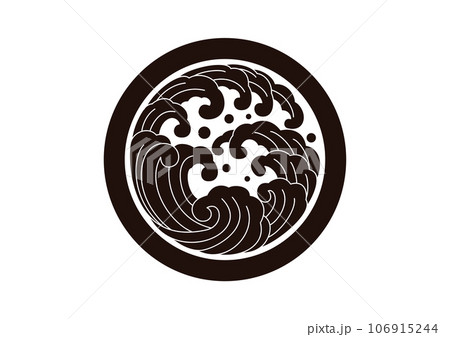 丸に左波の丸. 丸に左波の丸. 106915244