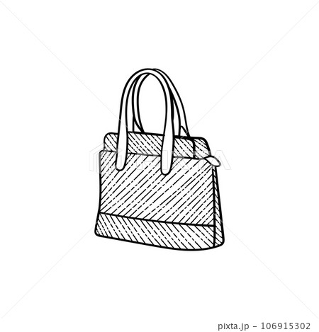 Shopping bag female vintage style illustration design Shopping bag female vintage style illustration design 106915302