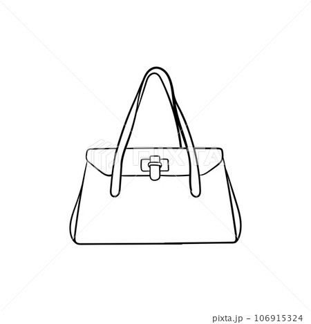 Stylish woman bag elegant line modern design 106915324
