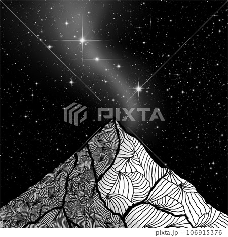 Mountain in the outer space 106915376