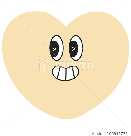 heart emotion emoji y2k retro groovy cute kawaii 106915775