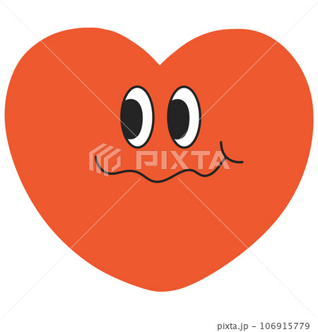 heart emotion emoji y2k retro groovy cute kawaii heart emotion emoji y2k retro groovy cute kawaii 106915779