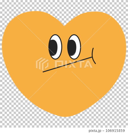 cute kawaii heart groovy retro emoji emotion smiley cute kawaii heart groovy retro emoji emotion smiley 106915859