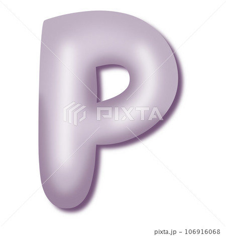 Cheerful, colourful, glossy,balloon children's alphabet. Colored 3d letters and numbers birthday 106916068