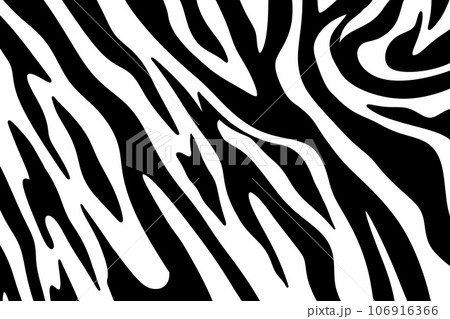 Seamless  black and yellow zebra fur pattern. Stylish wild zebra print. Animal print background for fabric, textile, design, advertising banner. 106916366