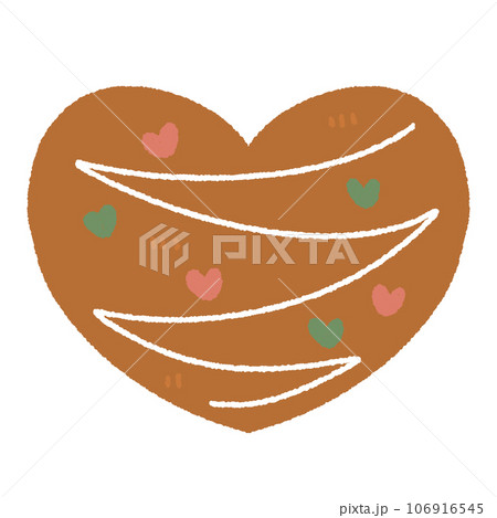 Christmas heart gingerbread cookies. Winter homemade xmas sweet Christmas heart gingerbread cookies. Winter homemade xmas sweet 106916545