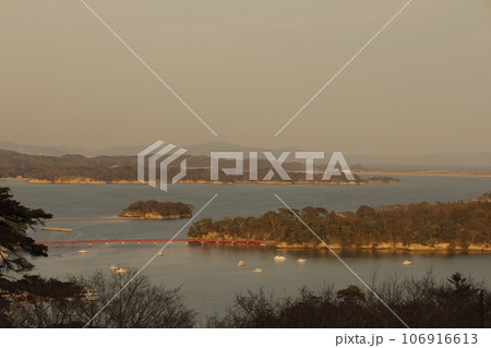 松島湾の夕焼け 松島湾の夕焼け 106916613