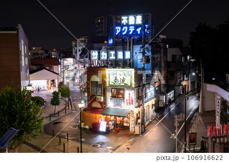 《東京都》ノスタルジックな街並み・東京下町夜景 106916622