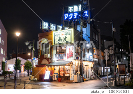 《東京都》ノスタルジックな街並み・東京下町夜景 106916632