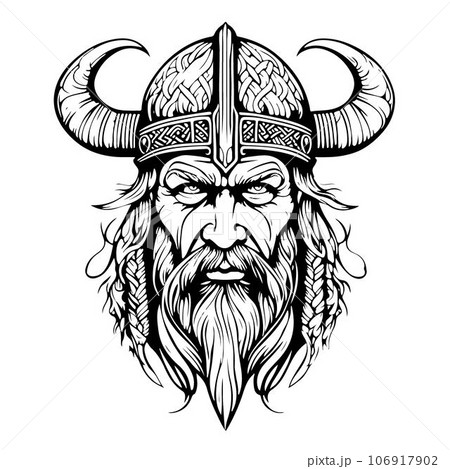 Great lovely vector art viking emblem symbol 106917902