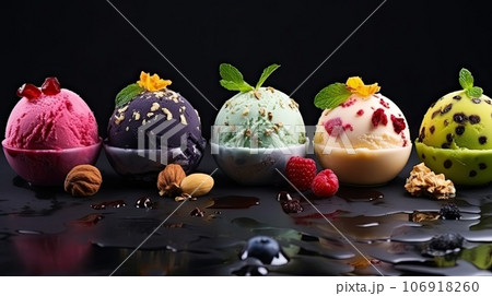 perfect icecream balls 106918260